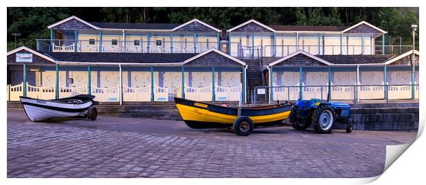 Filey Cobble Boat Ramp Print by Tim Hill