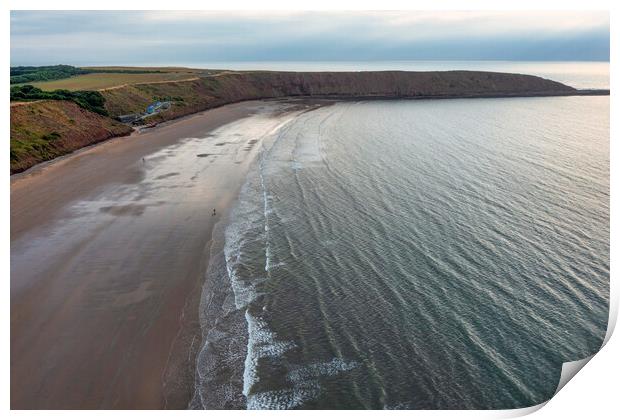 Filey from above: Yorkshire Coast Print by Tim Hill