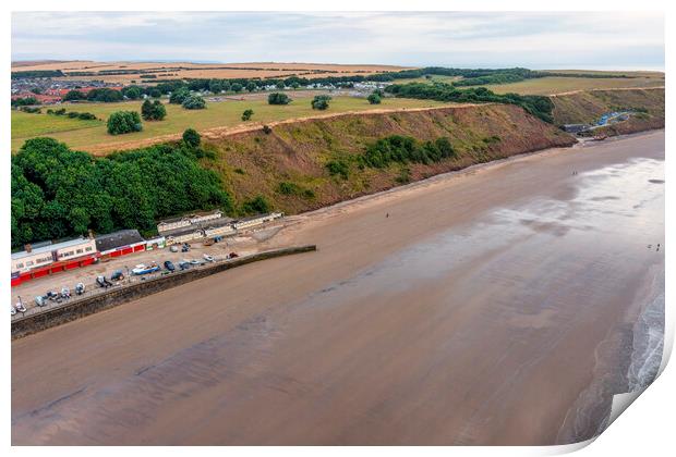 Filey from Above  Print by Tim Hill
