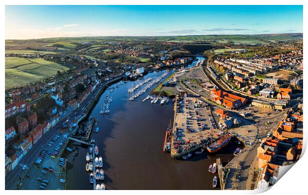 Majestic Whitby Marina Print by Tim Hill