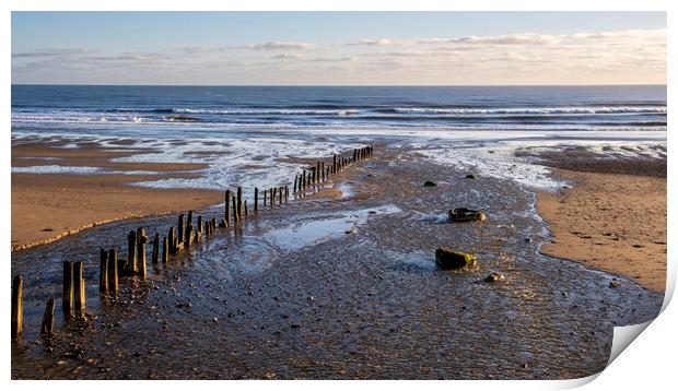 Sandsend Memories, Yorkshire Coast Print by Tim Hill