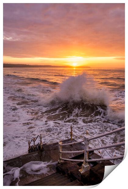 Bridlington Seascape Yorkshire Coast Print by Tim Hill