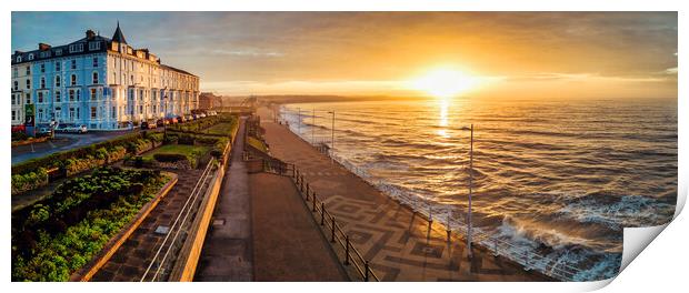 Bridlington Sunrise: Serene Coastal Panorama Print by Tim Hill