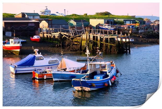 Gritty Beauty: Paddy's Hole South Gare Print by Tim Hill