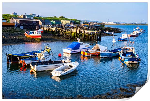 Paddy's Hole at South Gare Print by Tim Hill