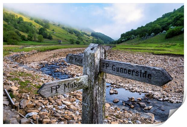 Muker, Gunnerside or Keld, the choice is Yours? Print by Tim Hill