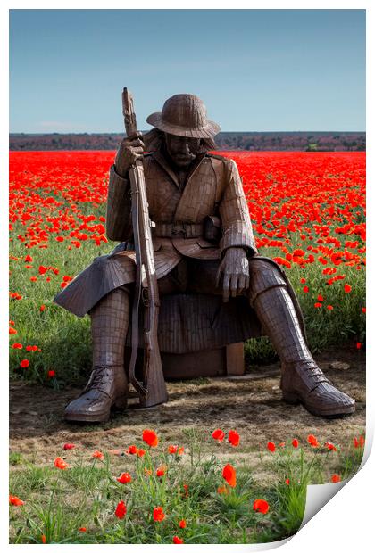 Tommy World War 1 Soldier: Seaham Print by Tim Hill