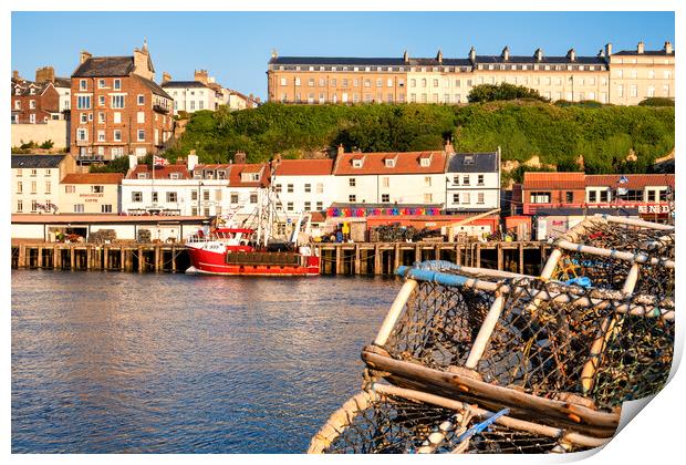 Whitby Harbour North Yorkshire Print by Tim Hill