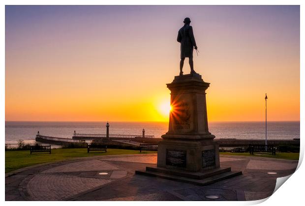 Whitby Sunrise Yorkshire Coast Print by Tim Hill