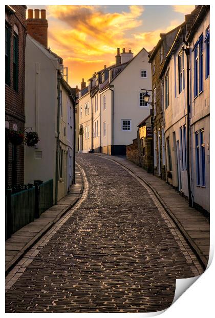 Henrietta Street Whitby Print by Tim Hill