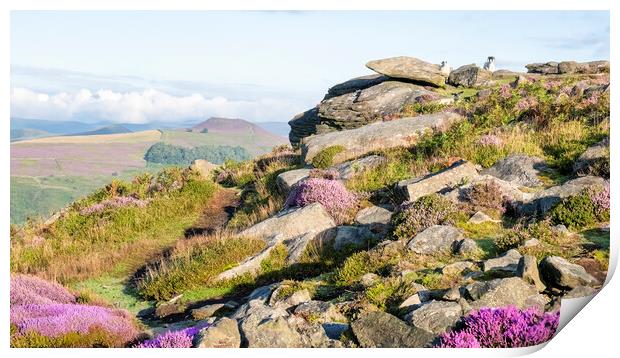 Win Hill from Bamford Edge Print by Tim Hill