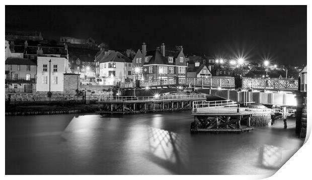 Whitby Swing Bridge North Yorkshire Print by Tim Hill