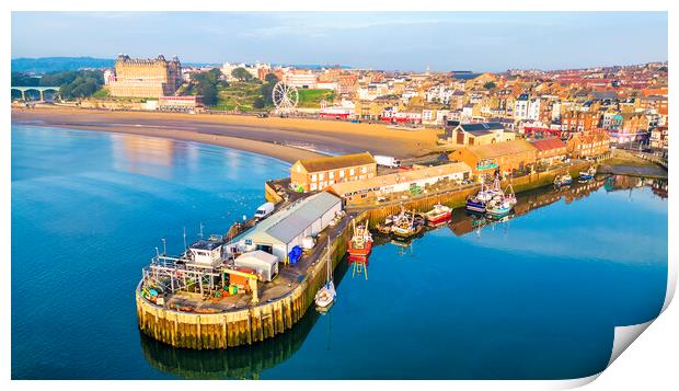 Scarborough Fish Quay Print by Tim Hill