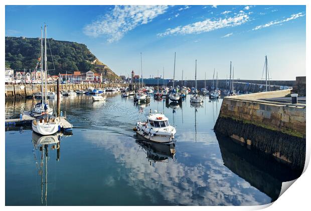 Scarborough Marina North Yorkshire Print by Tim Hill