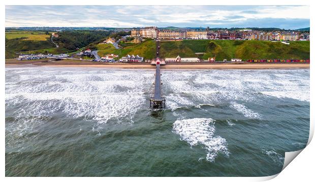 Incoming tide at Saltburn-by-the-Sea Print by Tim Hill