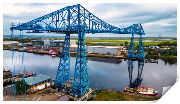 Middlesbrough Transporter Bridge Print by Tim Hill