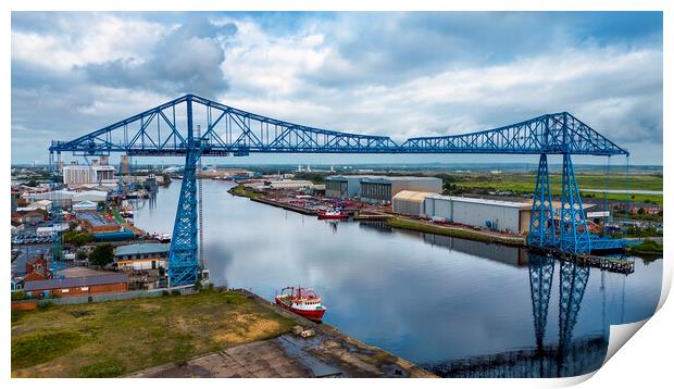 Transporter Bridge Middlesbrough Print by Tim Hill