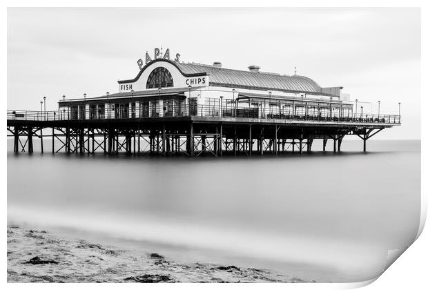 Cleethorpes Black and White Print by Tim Hill