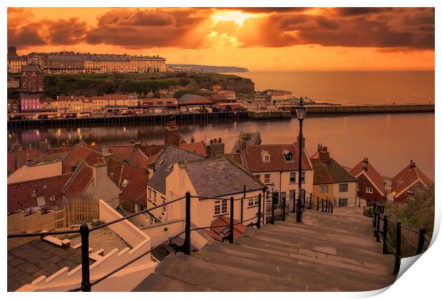 199 Steps Whitby Print by Tim Hill