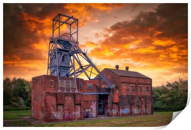 Barnsley Main Colliery Print by Tim Hill