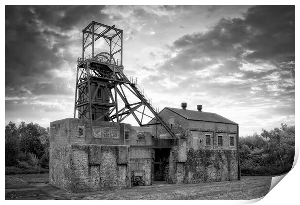  Barnsley Main Black and White Print by Tim Hill
