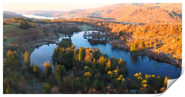 Tarn Hows to Coniston Water Print by Tim Hill