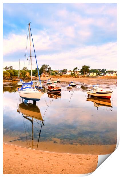Abersoch Harbour Entrance ~ Mirror Pool Print by Tim Hill