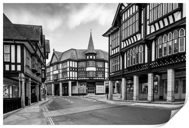  Knifesmithgate Black and White: Chesterfield Print by Tim Hill