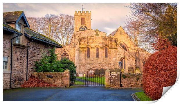 St Agatha's Church, Gilling West Print by Tim Hill