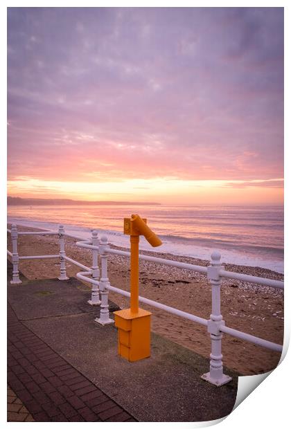 Bridlington to Flamborough Head Print by Tim Hill