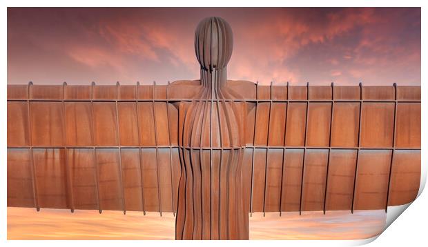 Angel Of The North Print by Tim Hill