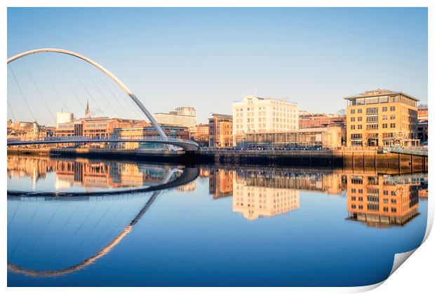 Newcastle Quayside Reflections Print by Tim Hill