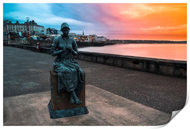 Gansey Girl Bridlington Print by Tim Hill