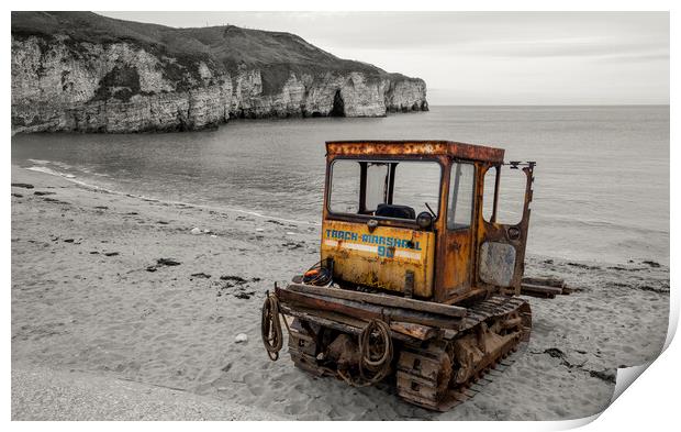 North Landing Flamborough Print by Tim Hill