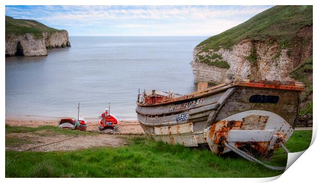 North Landing Flamborough Print by Tim Hill