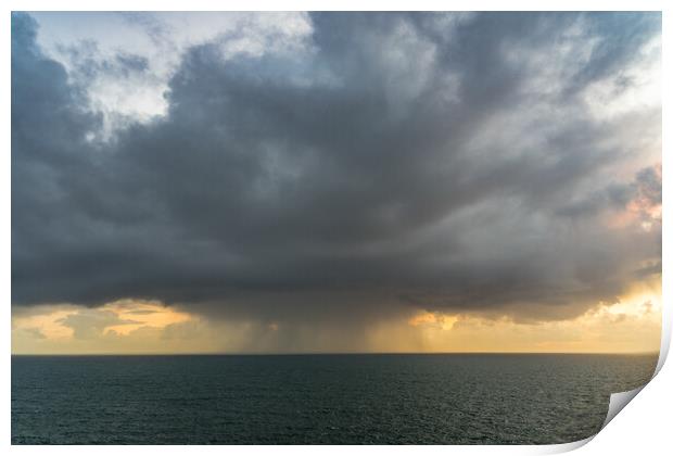 Approaching rain cloud Print by Peter Bardsley