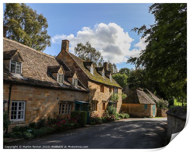 Snowshill in the Cotswolds  Print by Martin fenton