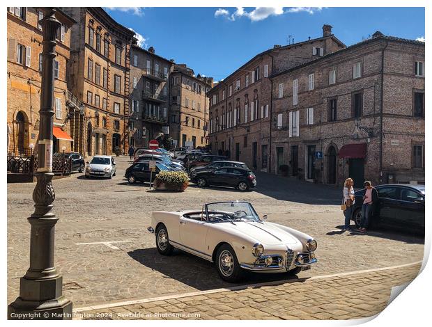 Vintage Alfa Romeo Giulietta Spider Print by Martin fenton