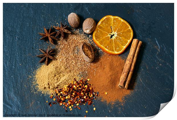Spices Print by Jean Gilmour