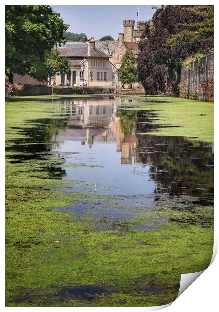 Wells in the afternoon sun with reflections  Print by Tony lopez