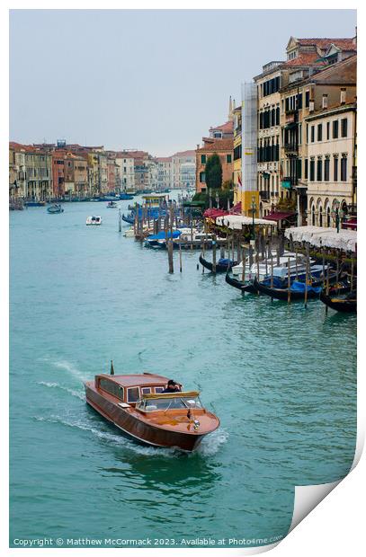 Venice Canal (6) Print by Matthew McCormack