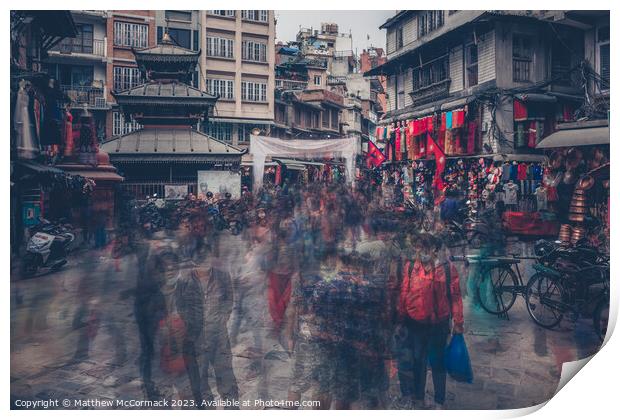 Krazy Kathmandu Print by Matthew McCormack