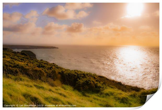 Anglesey Sunset Print by Ian Donaldson