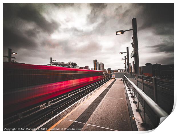 Docklands Light Railway Print by Ian Donaldson