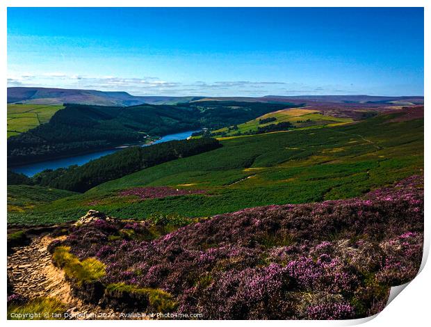 Derwent Reservoir View Print by Ian Donaldson