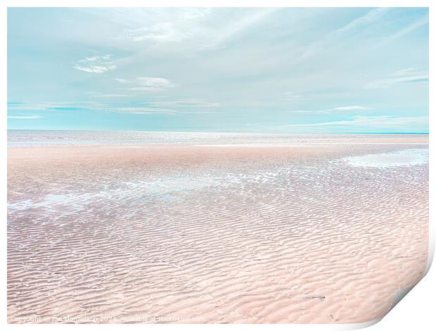 Deserted Beach Print by Ian Donaldson