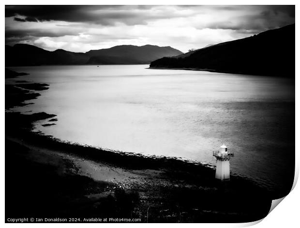 Lighthouse on Skye Print by Ian Donaldson
