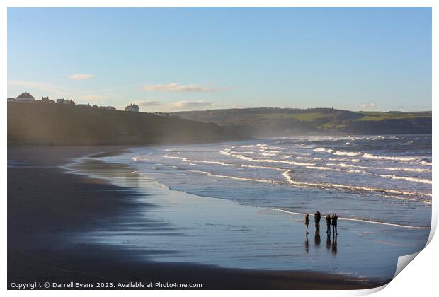 Whitby Beach Print by Darrell Evans