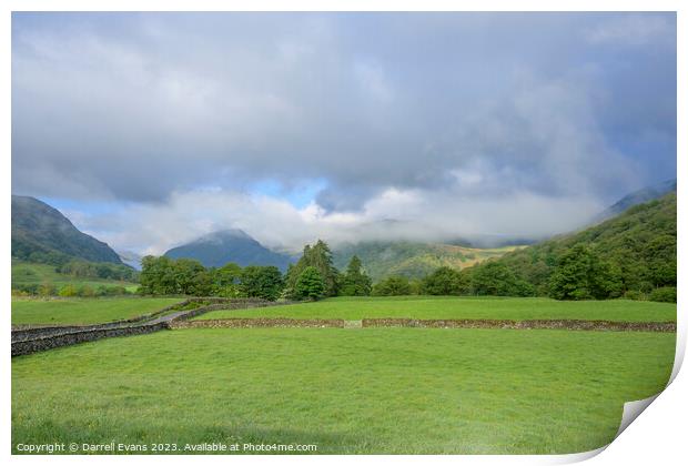 Morning in Borrowdale Print by Darrell Evans