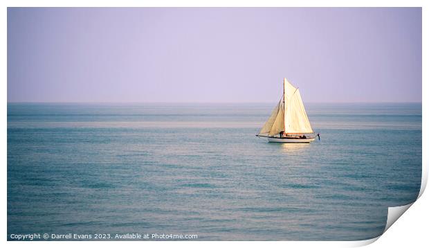 Calm Sailing Print by Darrell Evans